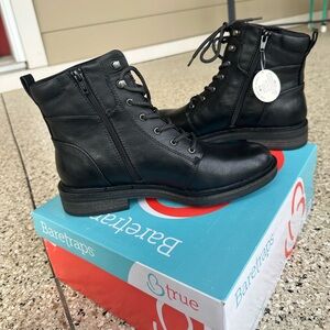 Baretraps Black Size 8 Zip Up Combat Boot Aimee